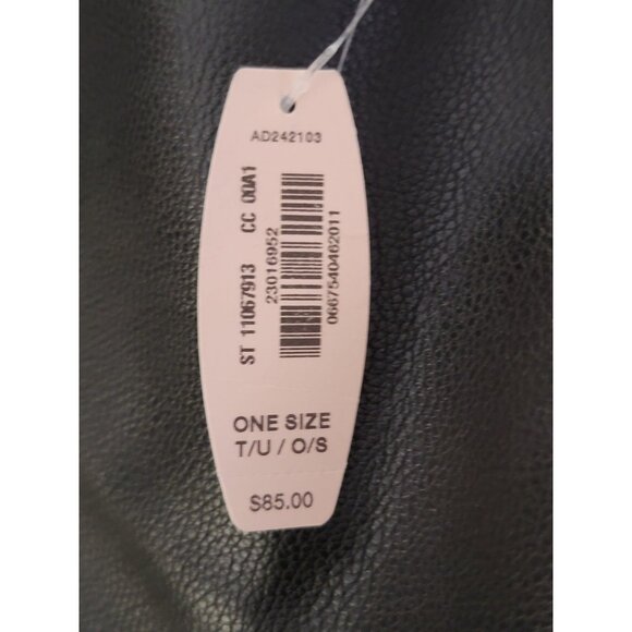 NWT Victorias Secret Fringe Bucket Bag Black One Size - Picture 3 of 3